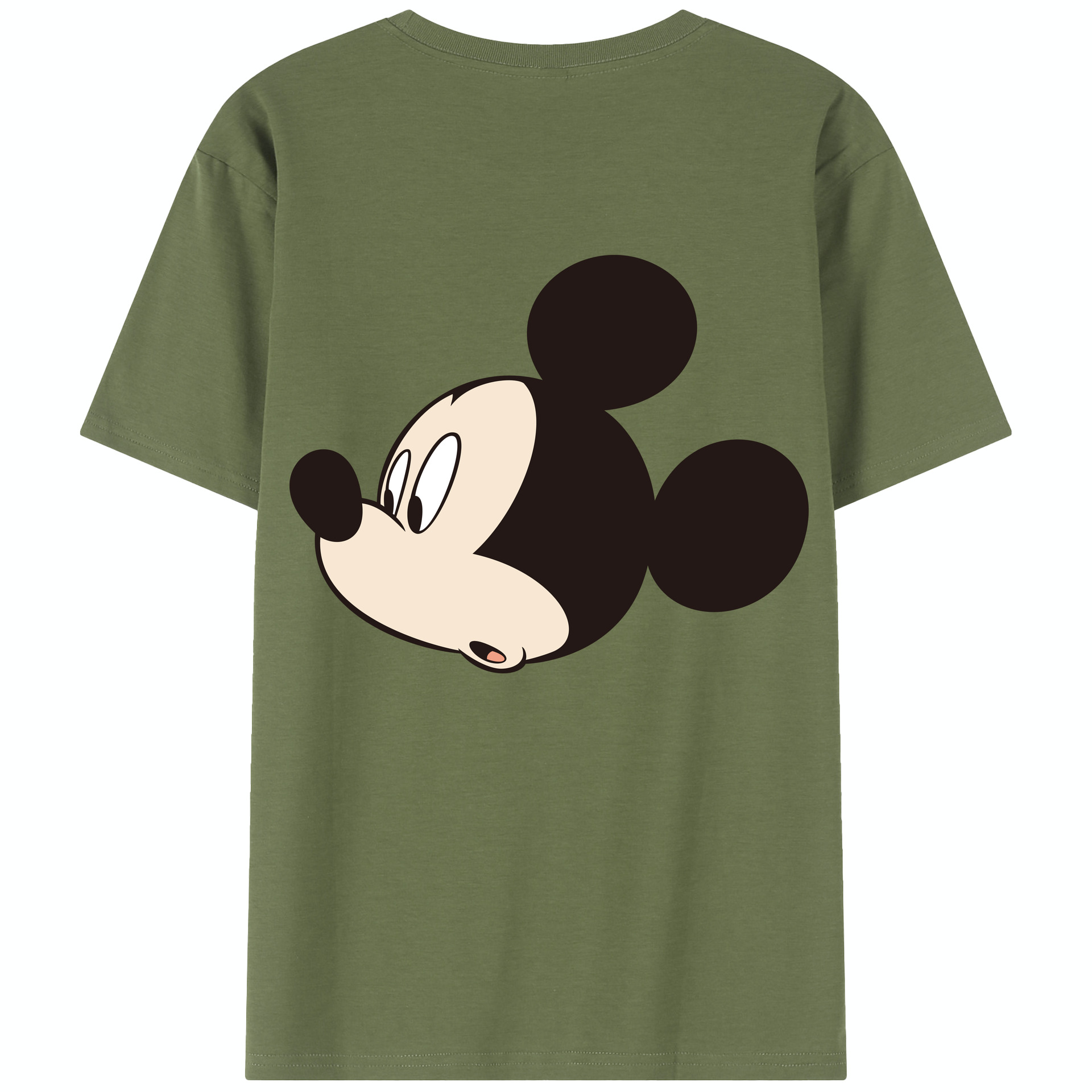 （画像用） ミッキーマウス Mickey Mouse 綿100％半袖Tシャツ（背面プリント）